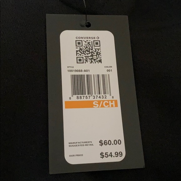 Converse Repeated Chevron Star Black Hoodie Men’s - Picture 7 of 8